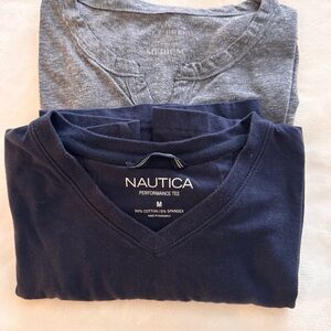 Men’s Nautica Blue T-shirt and Lucky Brand Gray T-shirt Combo